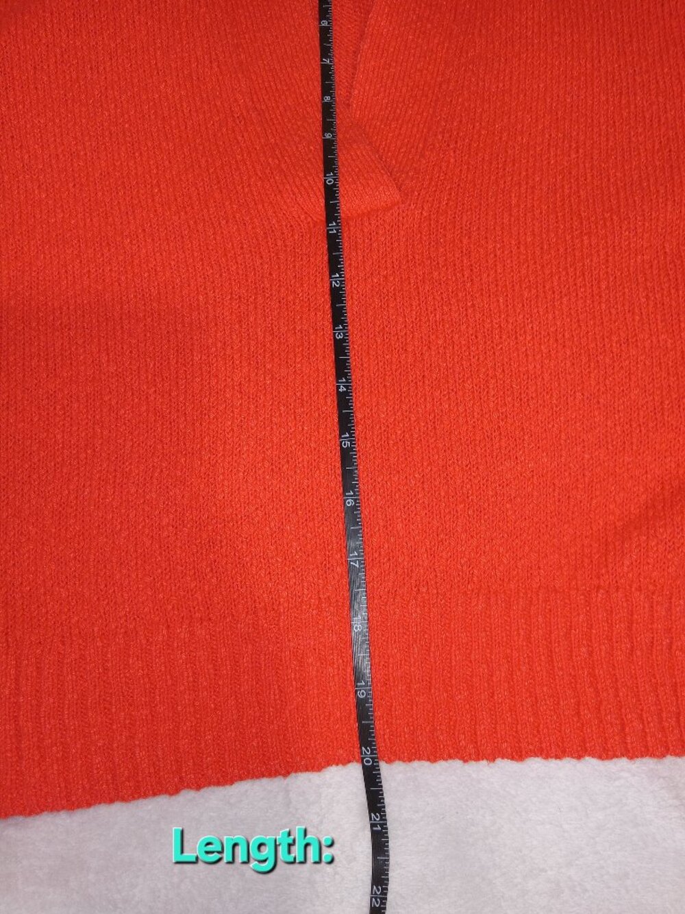 Anthropologie Sweater Womens XS Maeve V Neck Polo Hot Lava Pullover Knit - Picture 10 of 11
